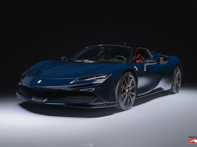 Ferrari SF 90 SF90 Assetto Fiorano - Seulement 1500km! Blu Pozzi de 2021