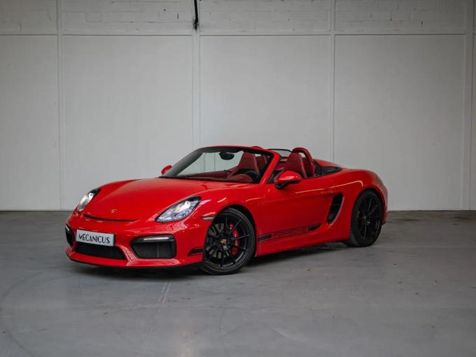 Porsche Boxster 981 Spyder *Rouge Indien & Porsche Approved* de 2015