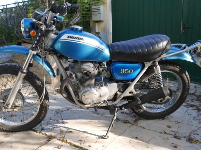 Moto Honda 350 SL K1  de 1972