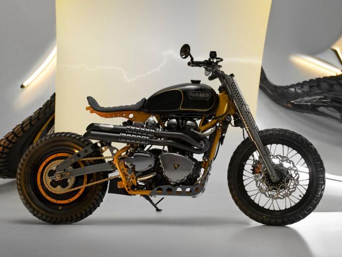 Moto Triumph BONNEVILLE T100 ( MOTEUR) - SCRAMBLER  de 2023