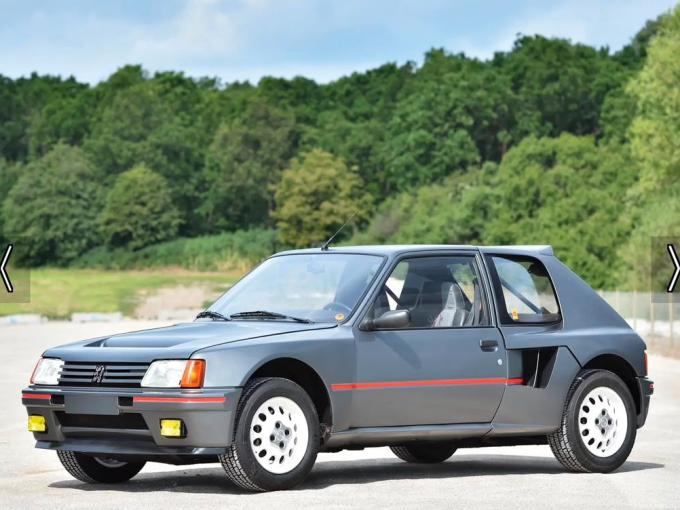 Peugeot 205 TURBO 16 S&eacute;rie 200 &ndash; Ch&acirc;ssis n&deg;117/200 de 1984