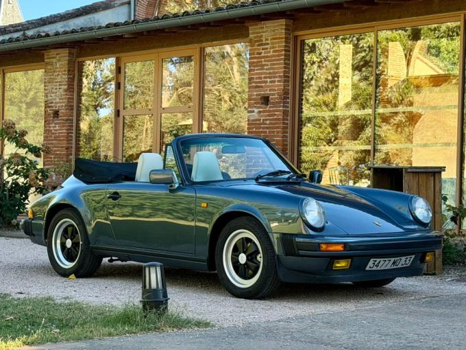Porsche 911 3.2 G50 Cabriolet SONAUTO DOSSIER COMPLET de 1988