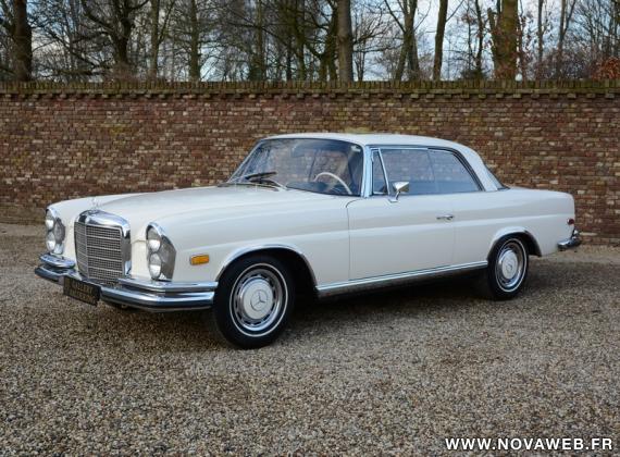 Mercedes-Benz SE 280SE 3.5 Coupe rare Floorshift MANUAL gearbox with sunroof de 1971