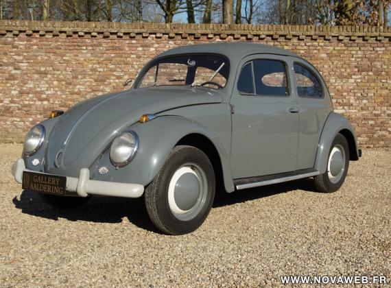 Volkswagen Coccinelle Oval 1200 matching numbers, full known history de 1955