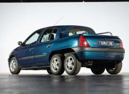 Renault Clio II pick-up 6 roues