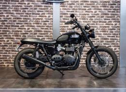 Moto Triumph Bonneville T100 ex-Johnny Hallyday
